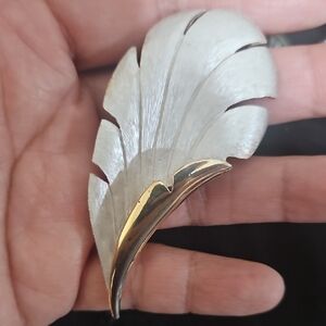 Elegant Feather Brooch By Pastelli